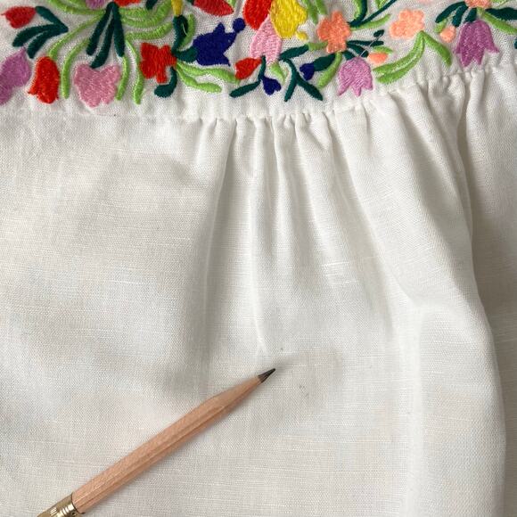 J. Crew Floral Embroidered Tank Top Size 6 - Picture 4 of 7